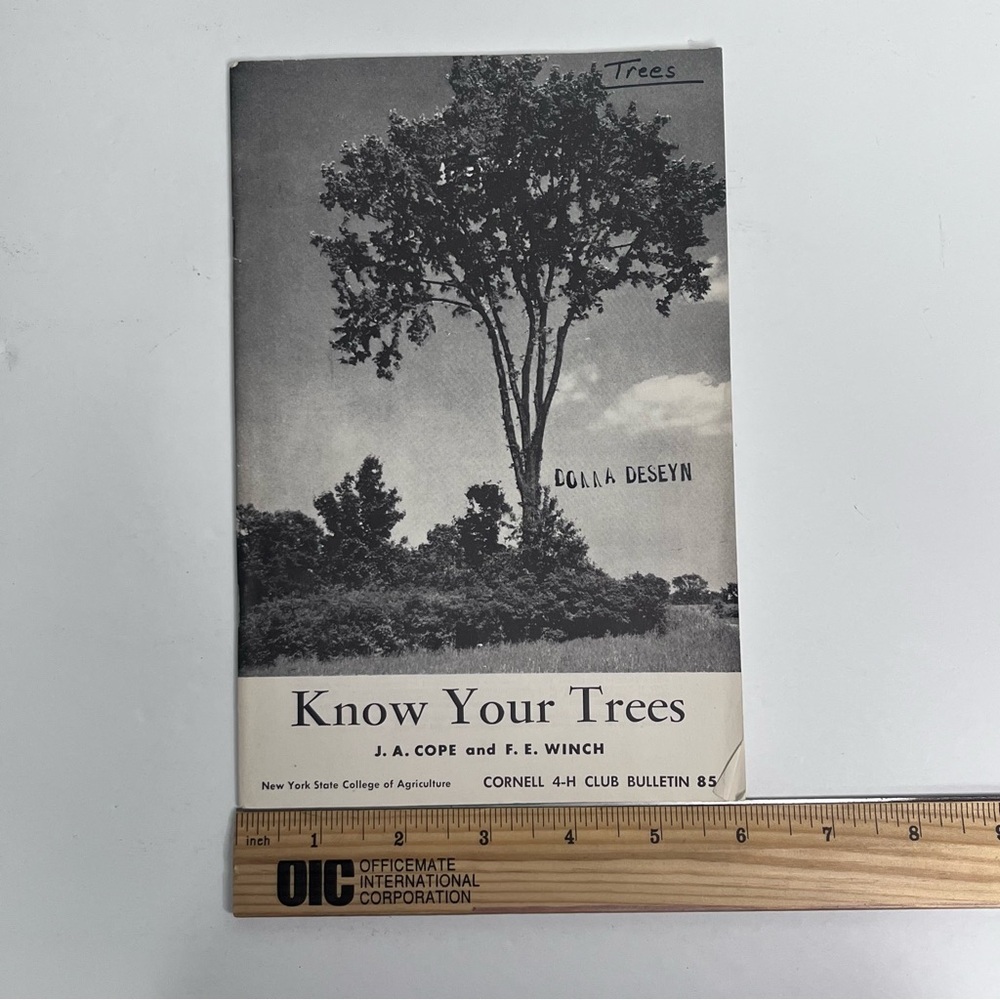 1962 know your trees j.a. cope f.e. winch new york college of agriculture